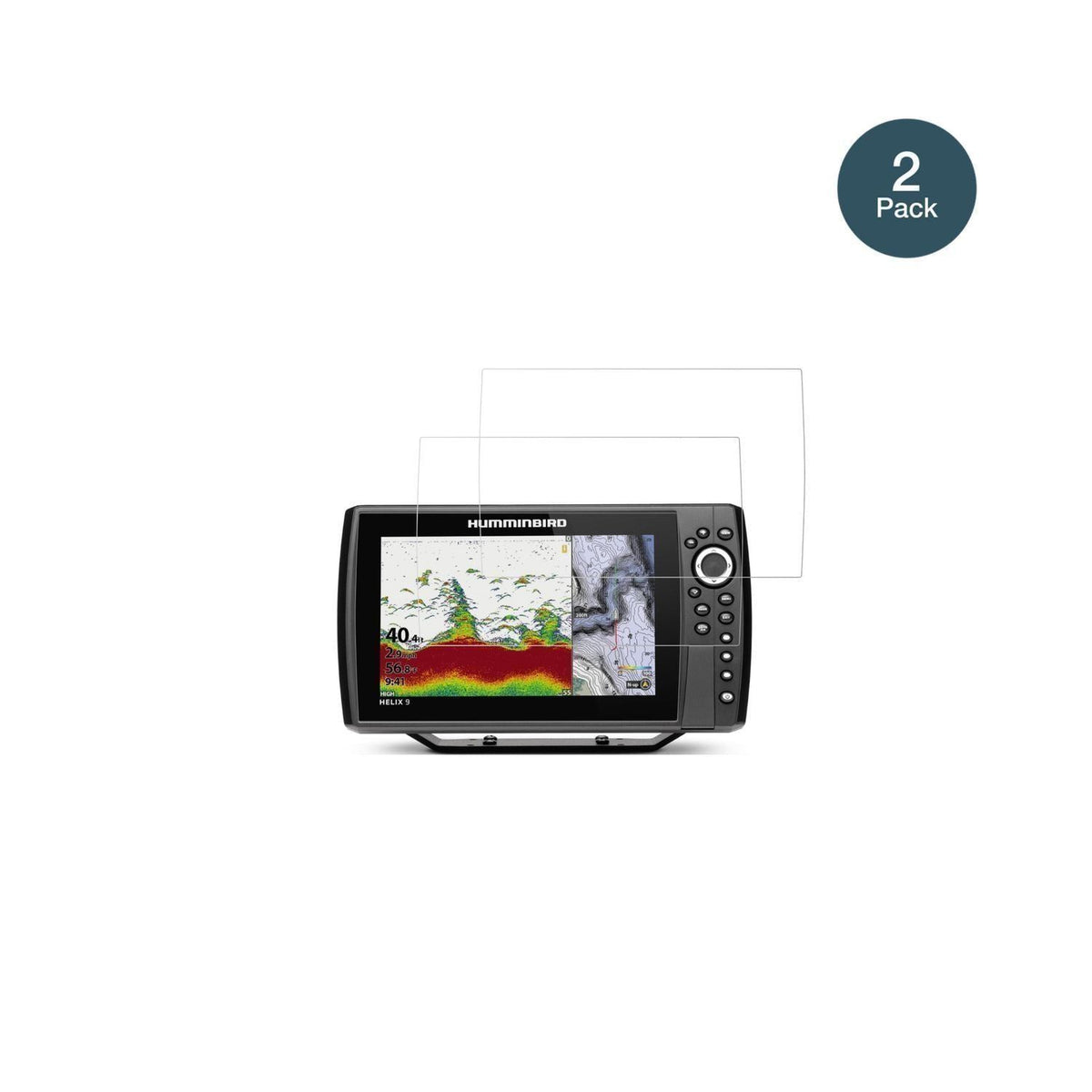 2x 9H Schutzfolie für Humminbird Helix 9 Panzerfol (2)