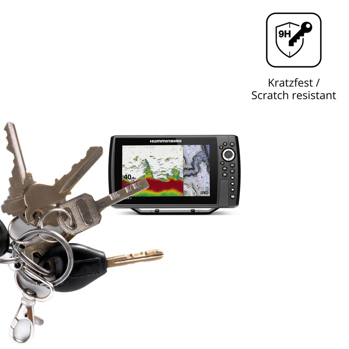 2x 9H Schutzfolie für Humminbird Helix 9 Panzerfol (3)