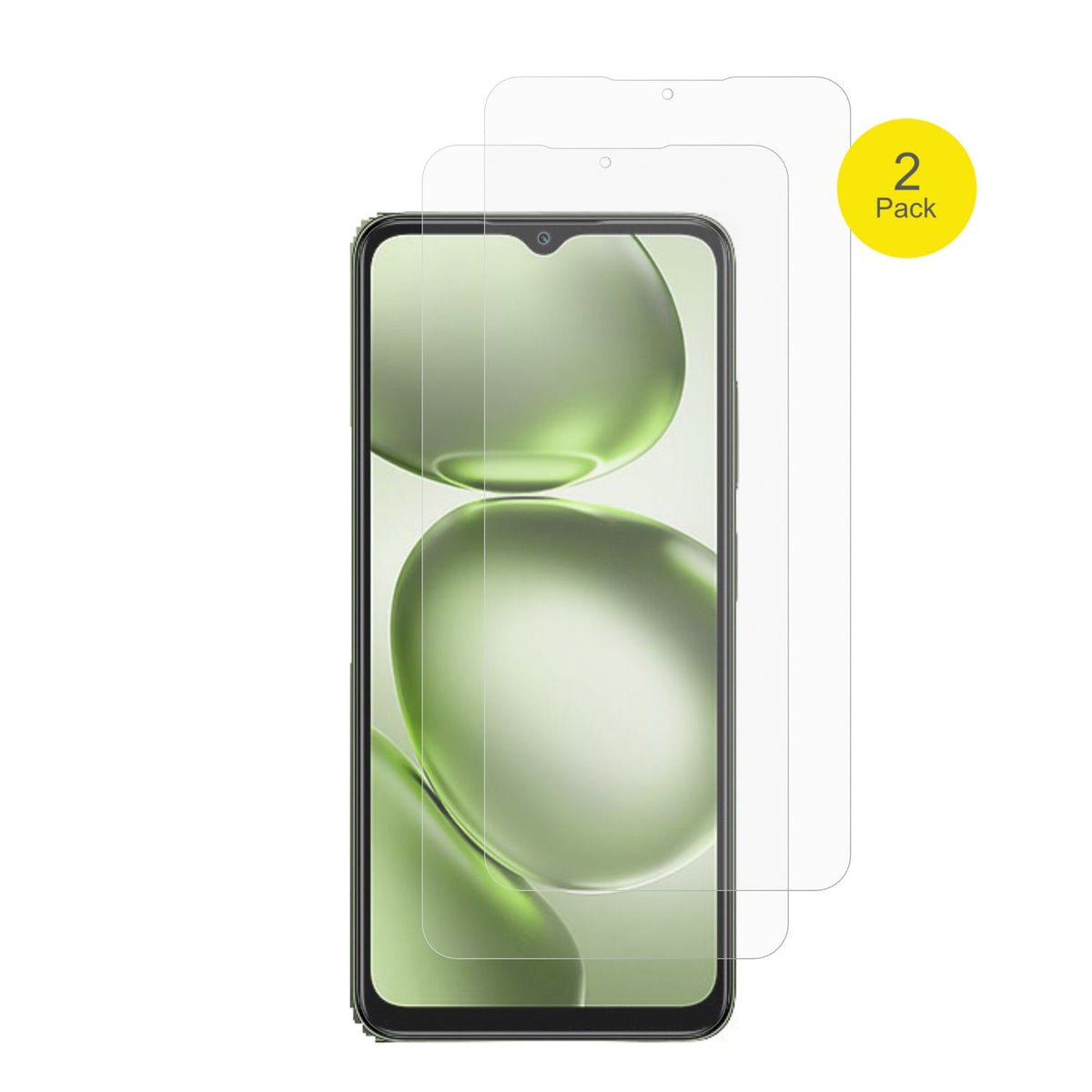 2x Full Cover Schutzfolie matt für Itel Zeno 100 (2)