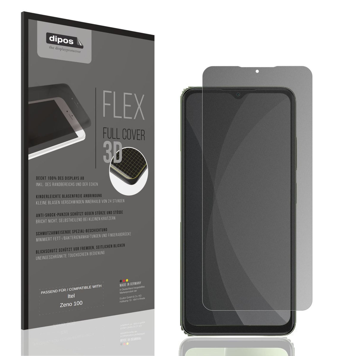 Full Cover Privacy Blickschutzfolie für Itel Zeno  (1)