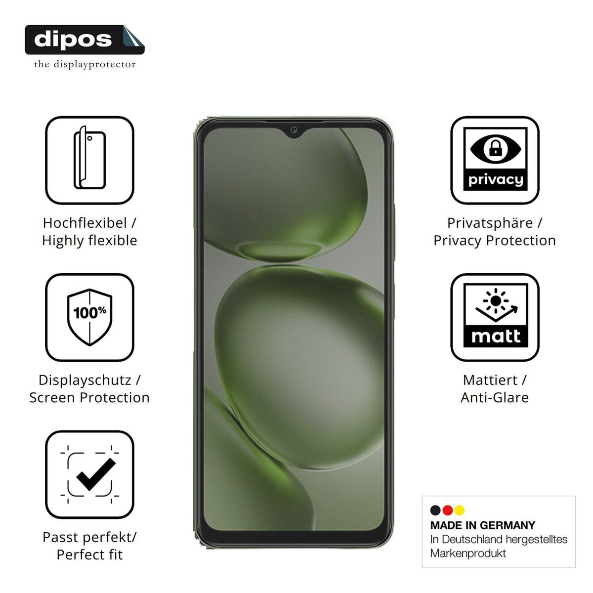 Full Cover Privacy Blickschutzfolie für Itel Zeno  (5)