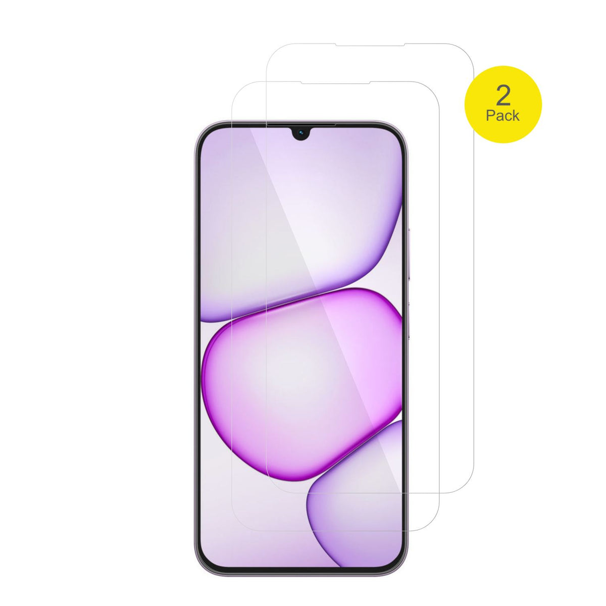 2x 3D Full Cover Schutzfolie für Realme C100i (2)