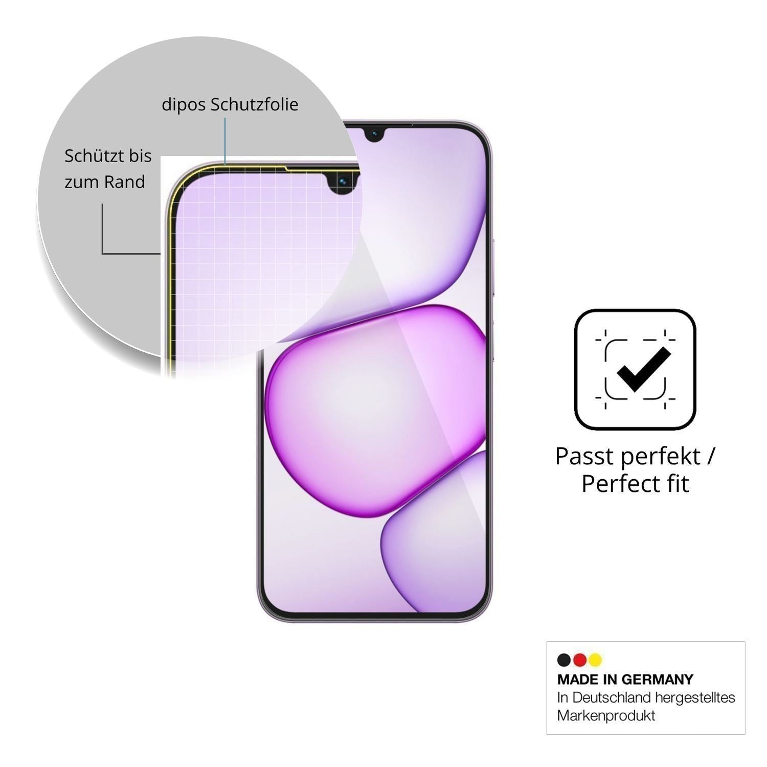 2x 3D Full Cover Schutzfolie für Realme C100i (6)