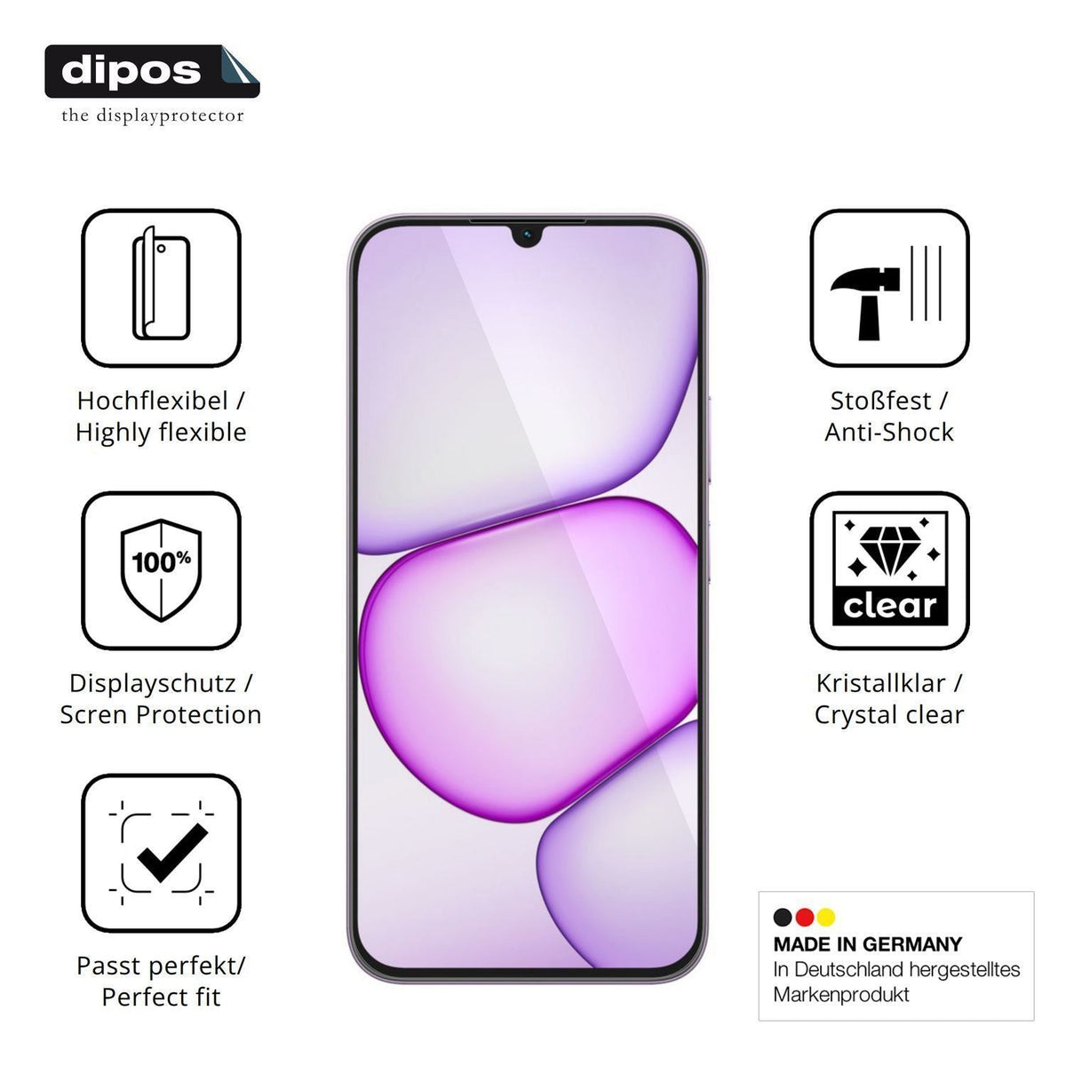 2x 3D Full Cover Schutzfolie für Realme C100i (7)