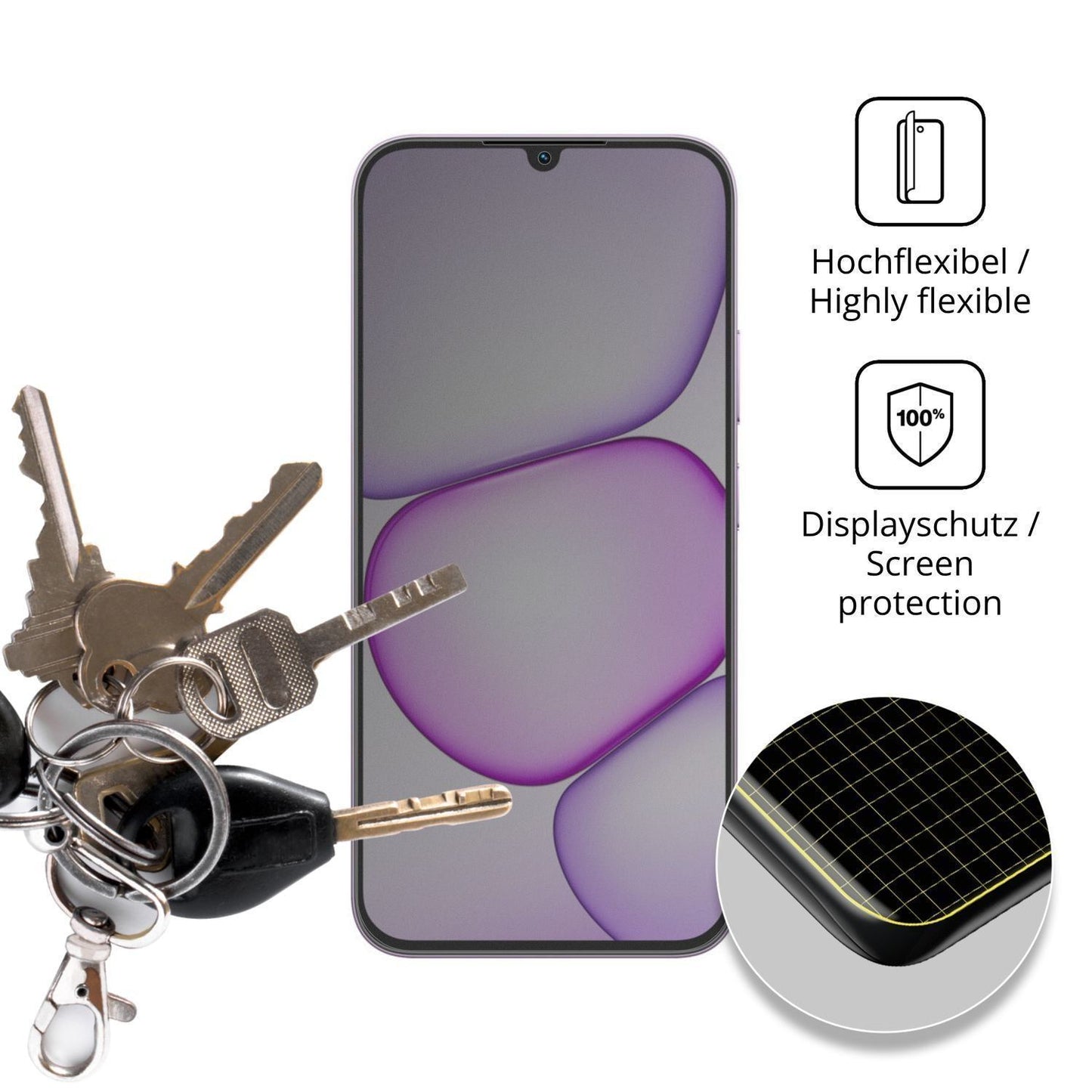 Full Cover Privacy Blickschutzfolie für Realme C10 (3)