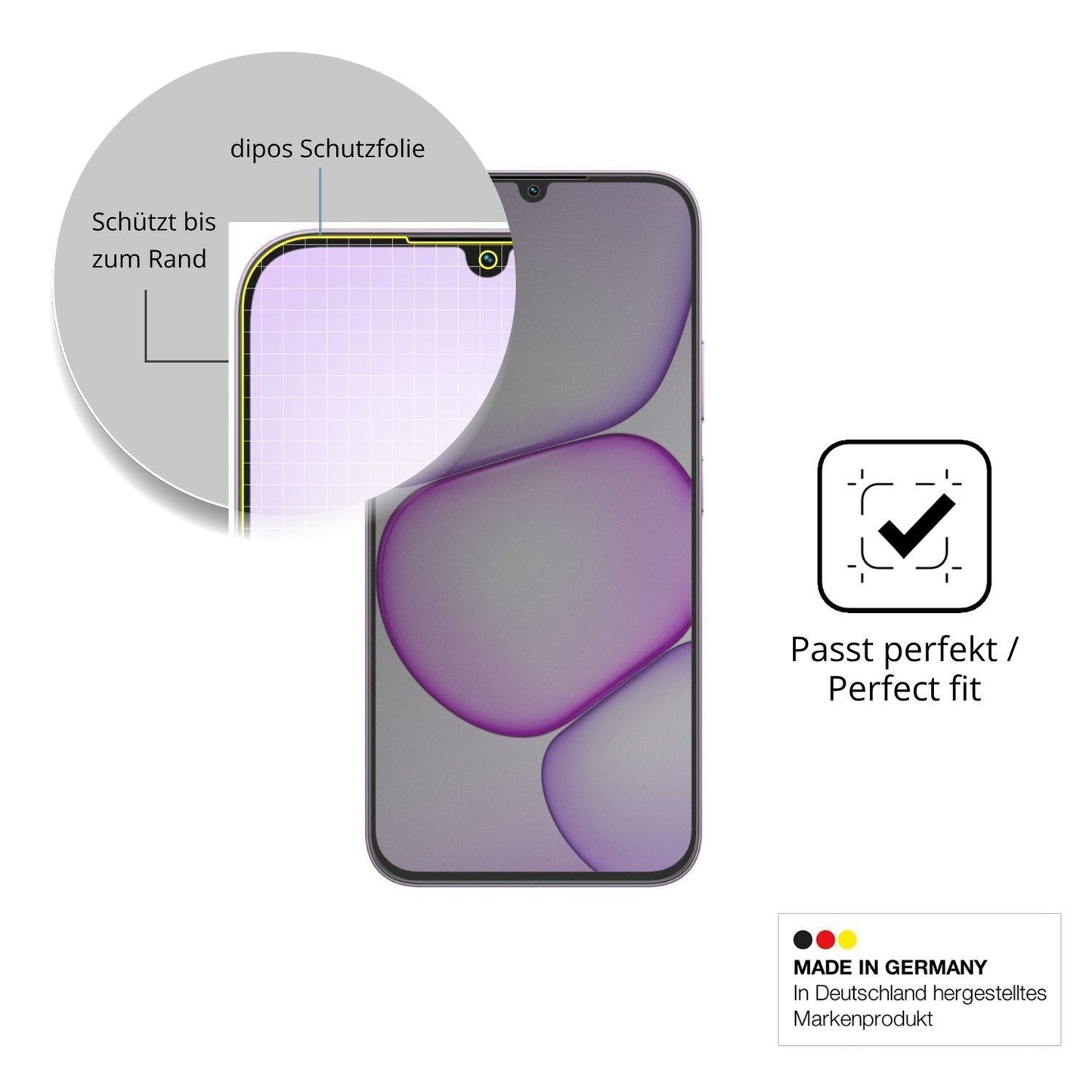 Full Cover Privacy Blickschutzfolie für Realme C10 (4)
