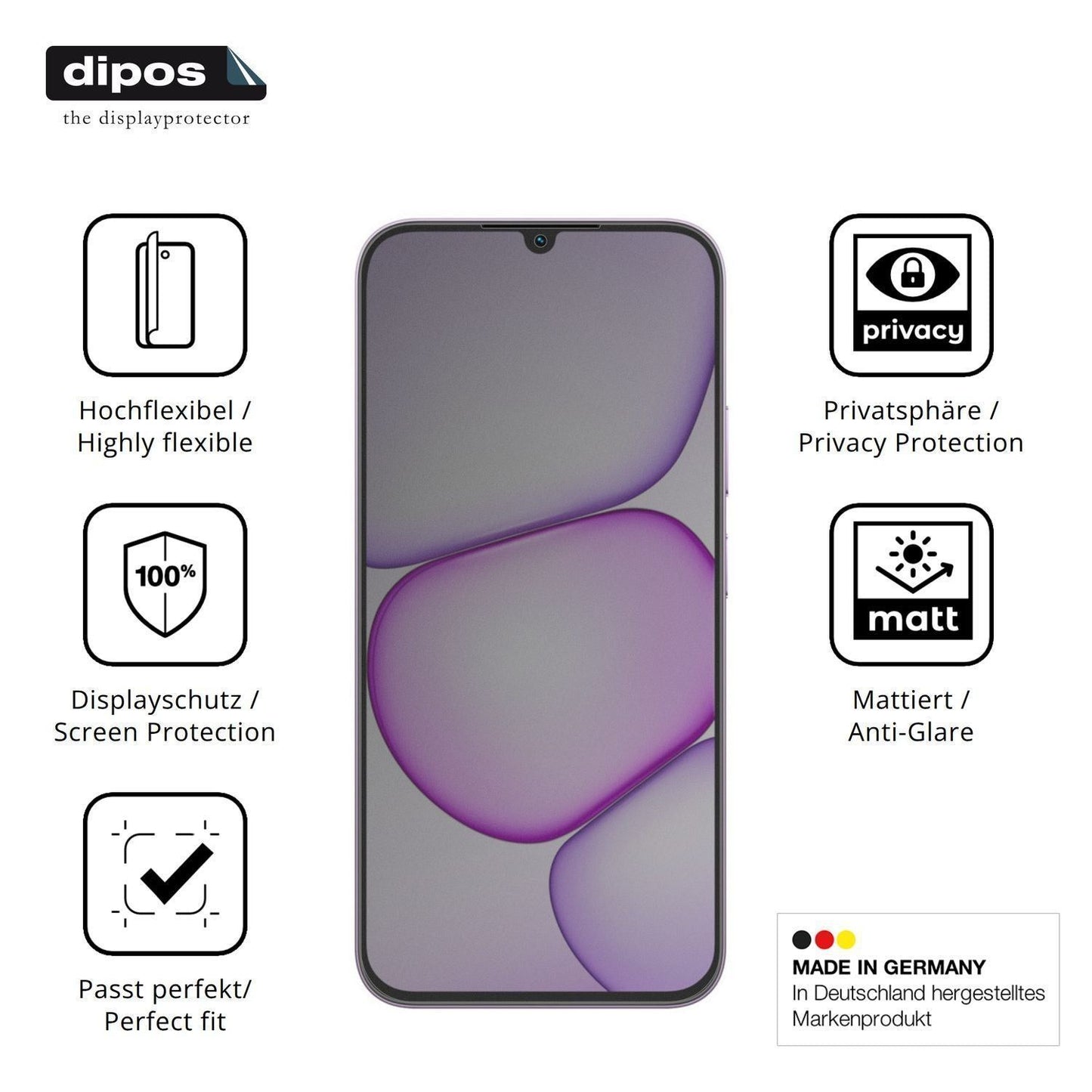 Full Cover Privacy Blickschutzfolie für Realme C10 (5)