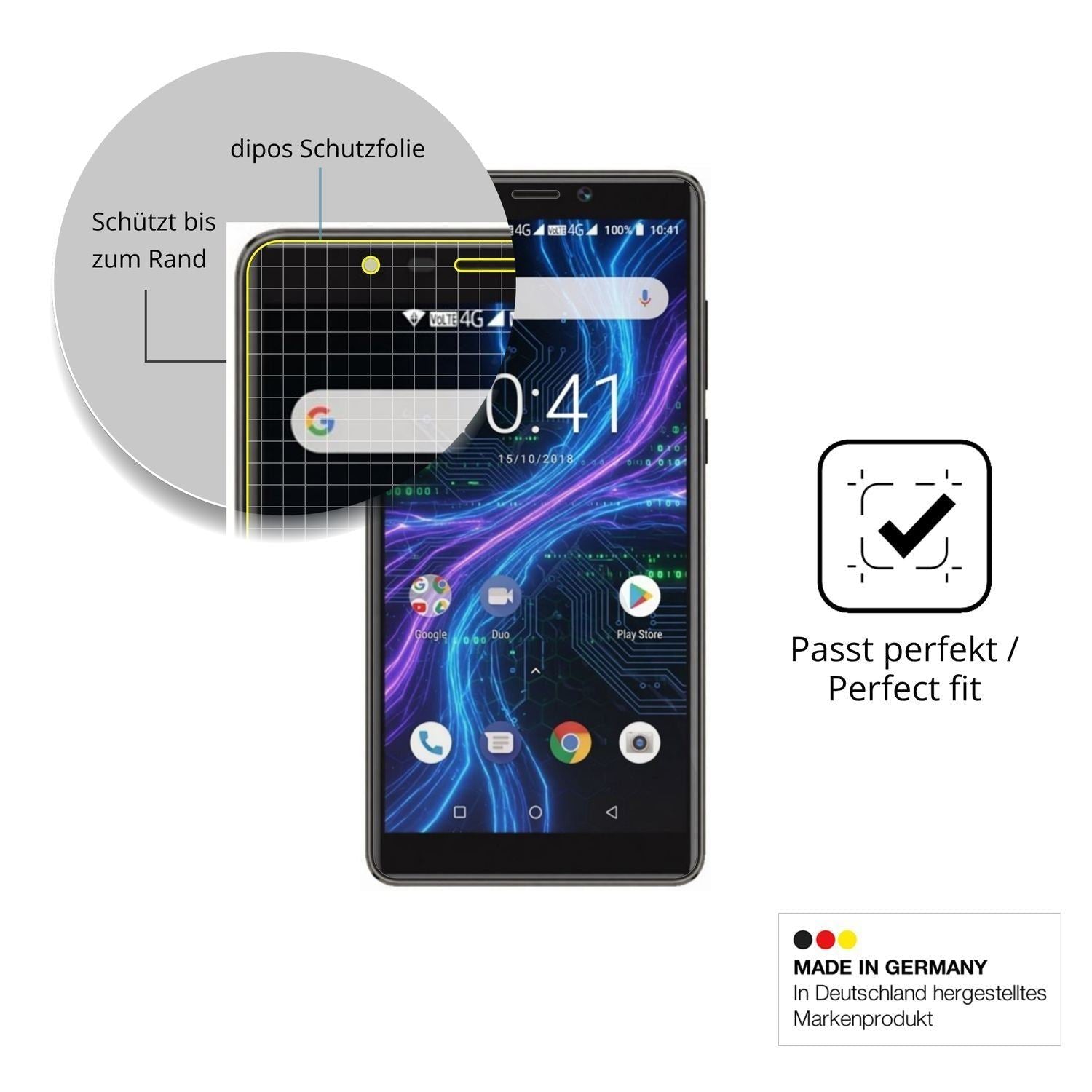 2x 3D Full Cover Schutzfolie für Myria L600 (6)