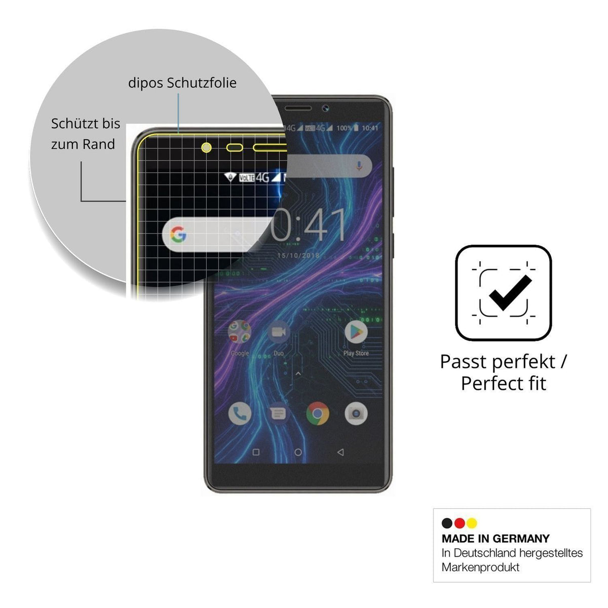 Full Cover Privacy Blickschutzfolie für Myria L600 (4)