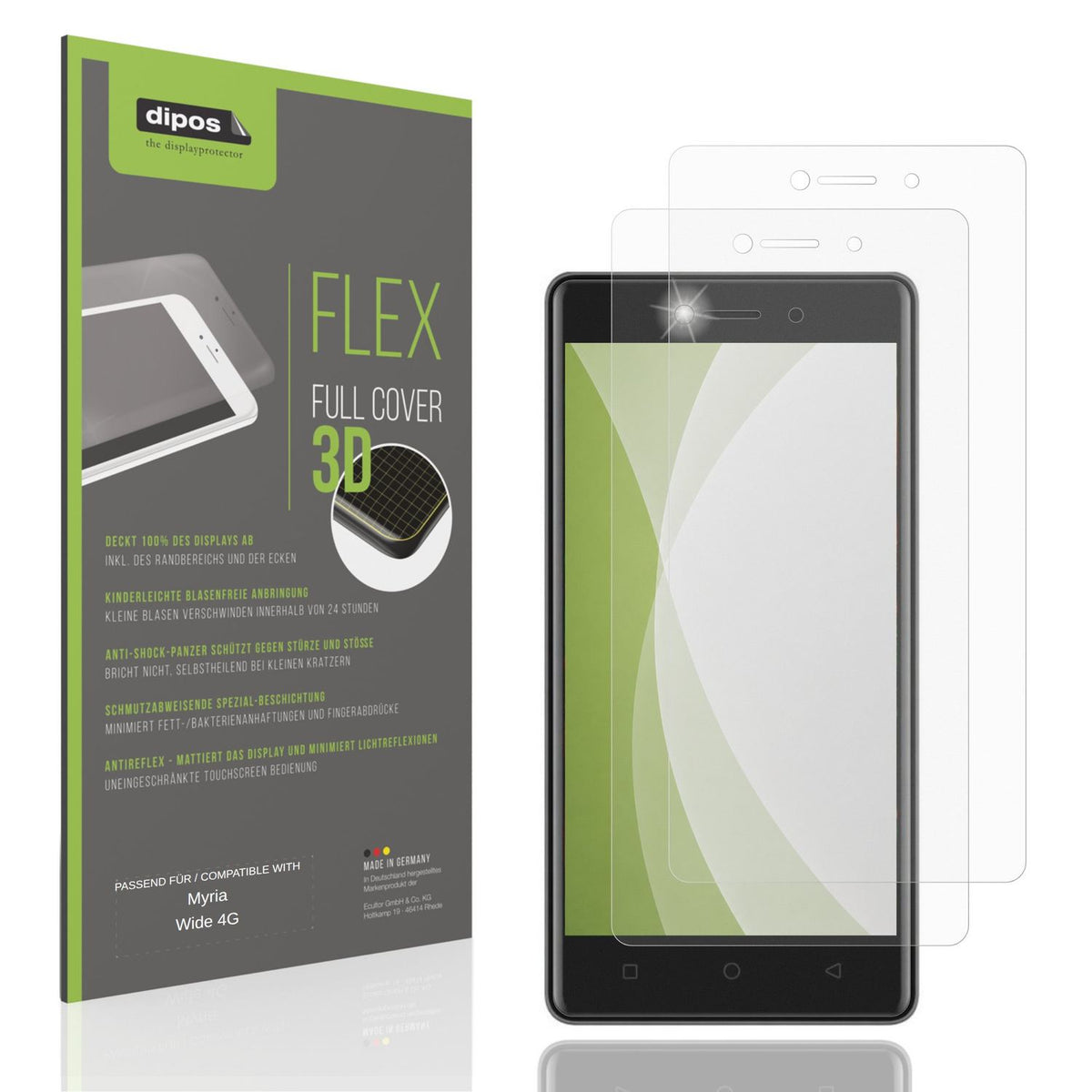 2x Full Cover Schutzfolie matt für Myria Wide 4G (1)