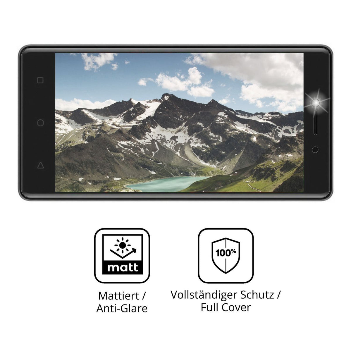 2x Full Cover Schutzfolie matt für Myria Wide 4G (5)