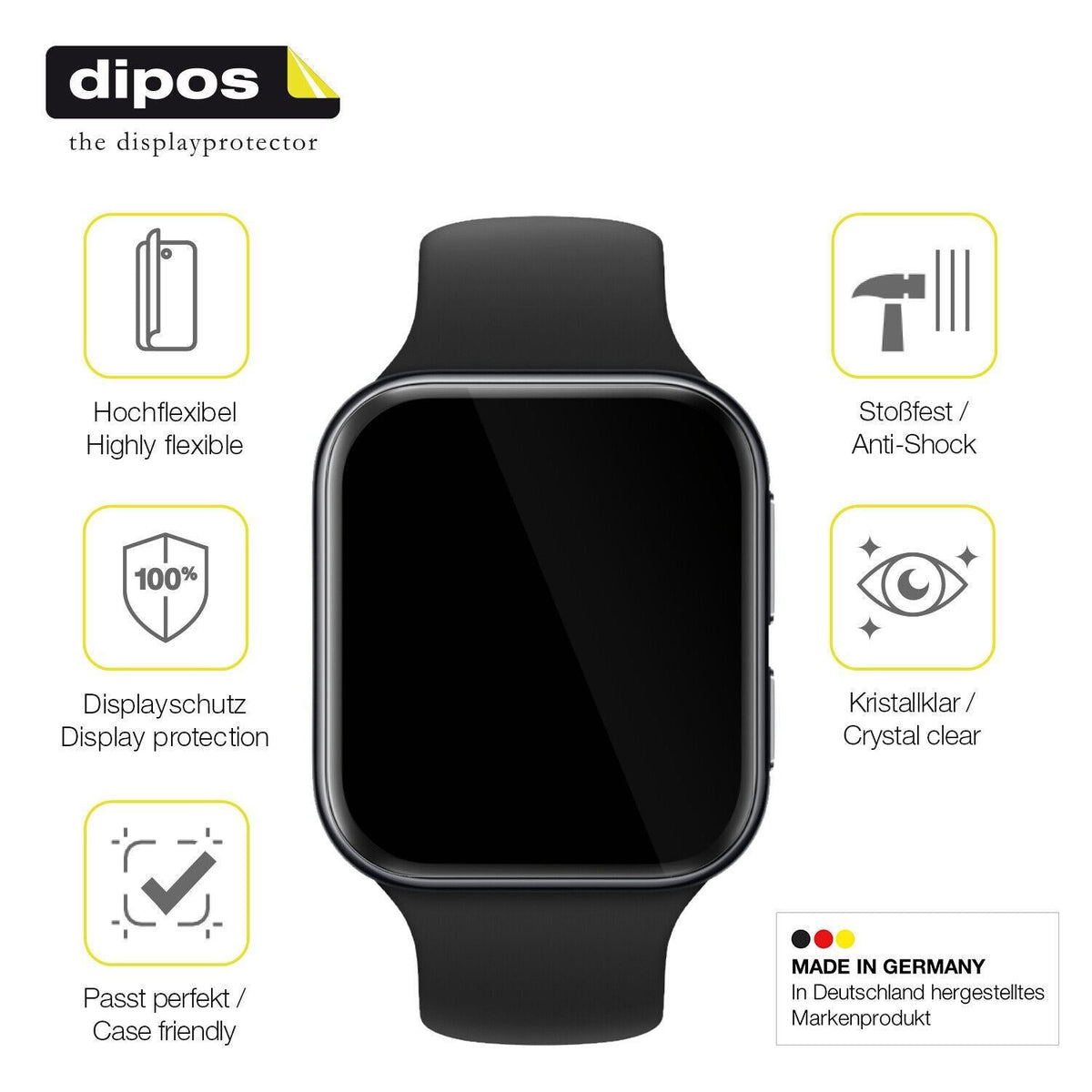 1x 3D Full Cover Schutzfolie für OPPO Watch 3 (7)