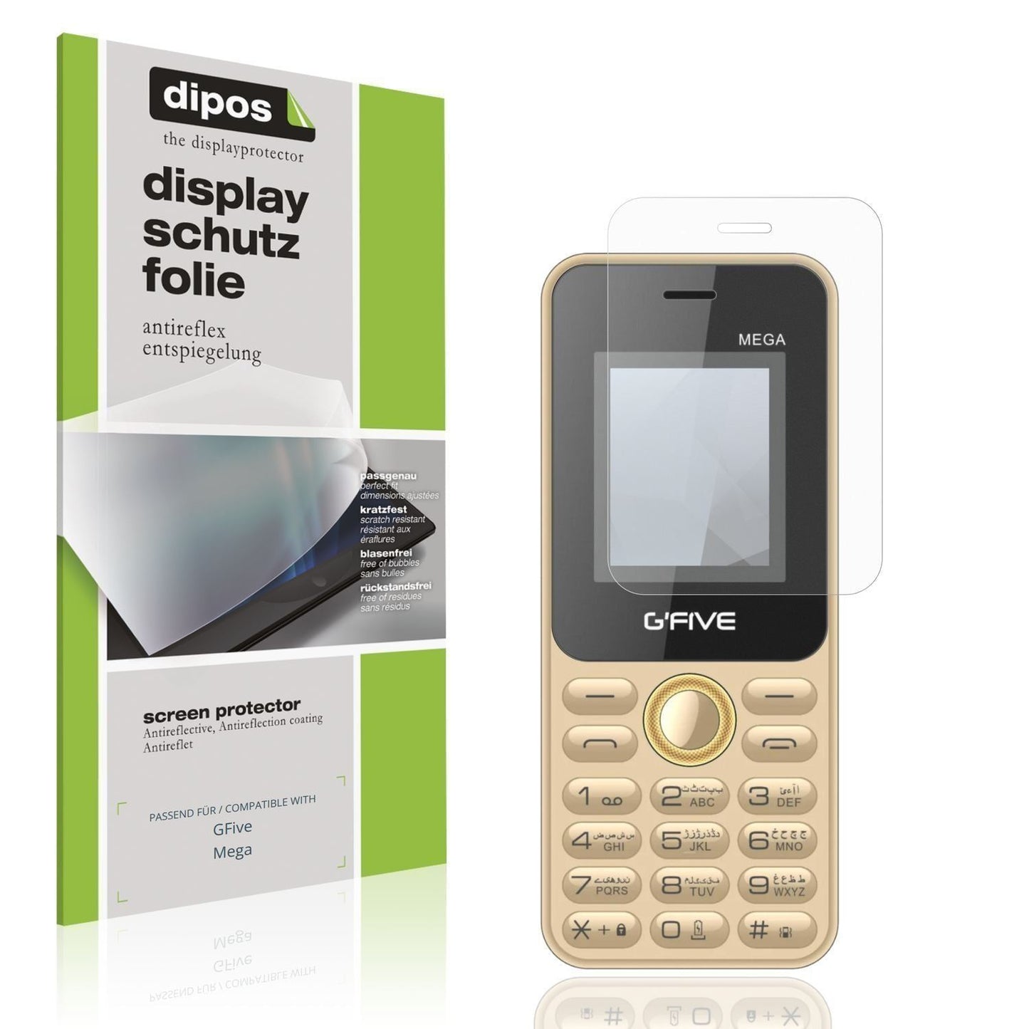 4x Schutzfolie matt für GFive Mega Display-Schutzf (1)