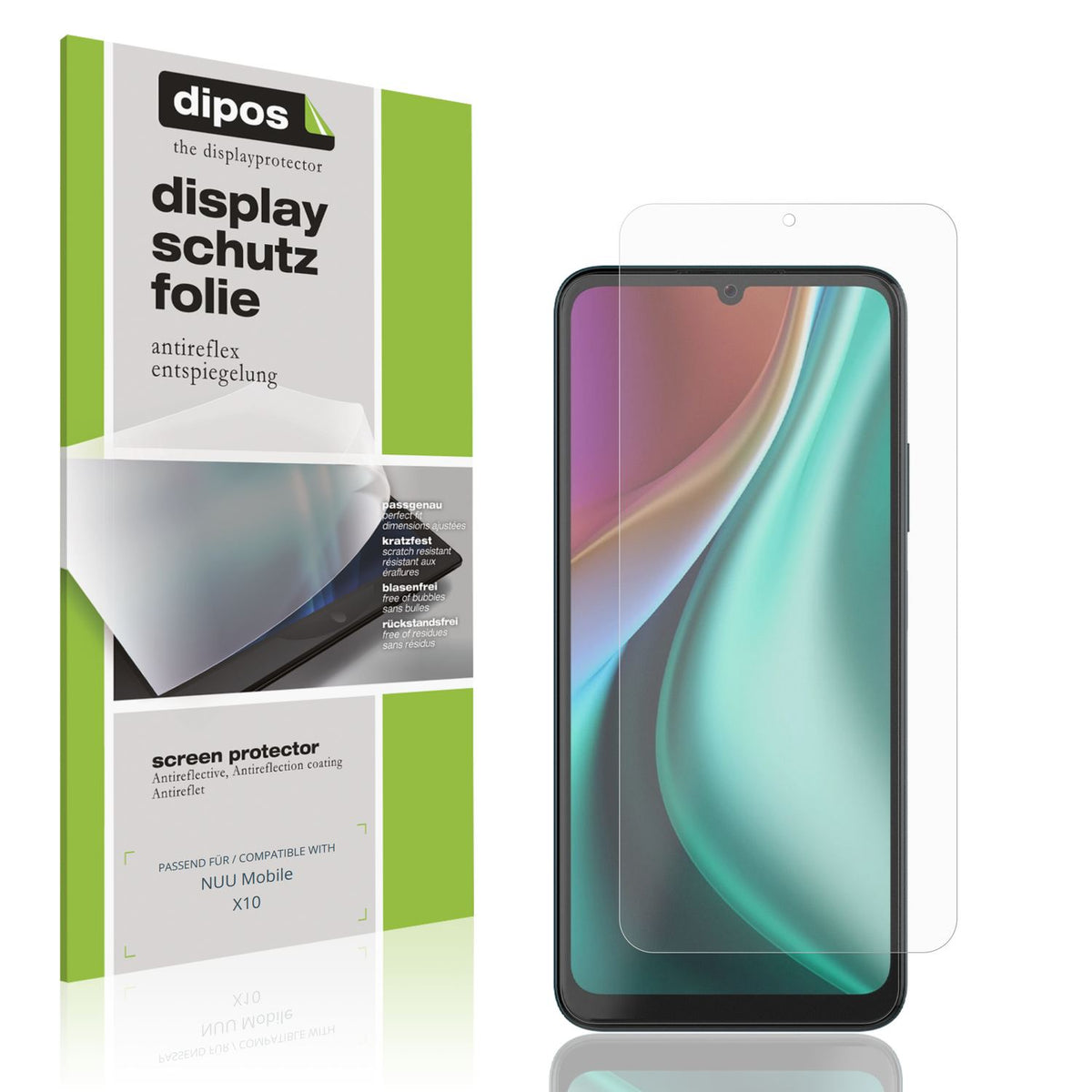 4x Schutzfolie matt für NUU Mobile X10 Display-Sch (1)