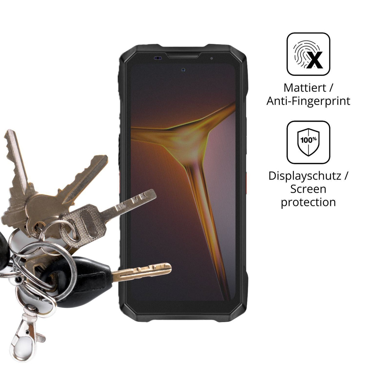 Blickschutzfolie für Doogee V Max 2 matt Schutzfol (3)