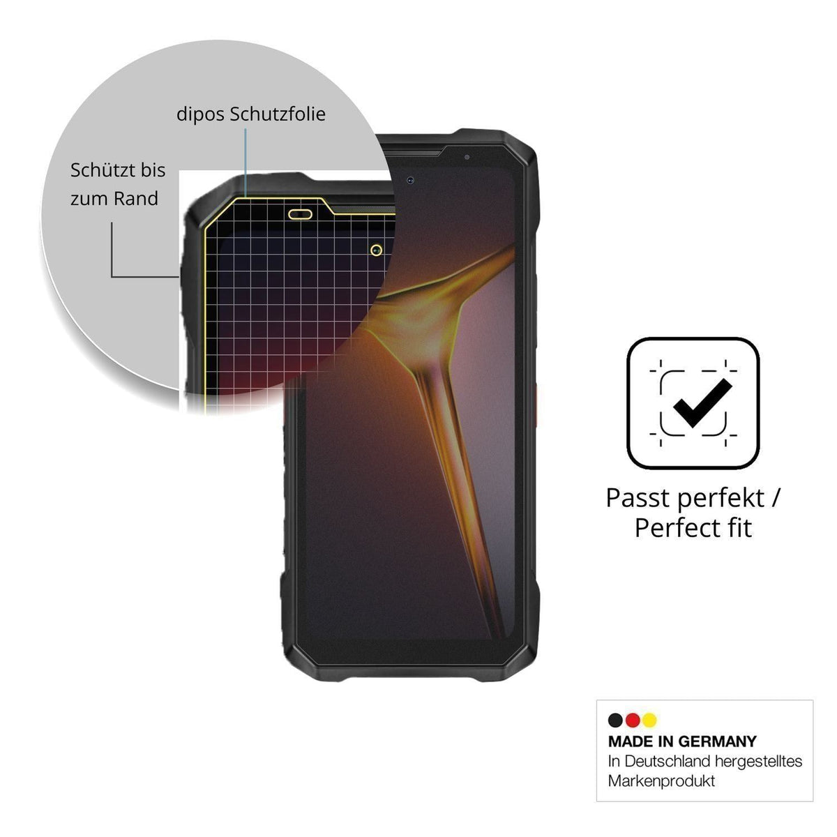 Blickschutzfolie für Doogee V Max 2 matt Schutzfol (4)