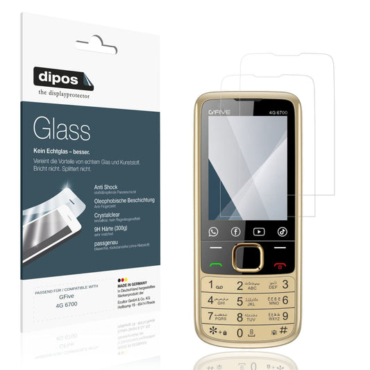 2x 9H Schutzfolie für GFive 4G 6700 Panzerfolie (1)