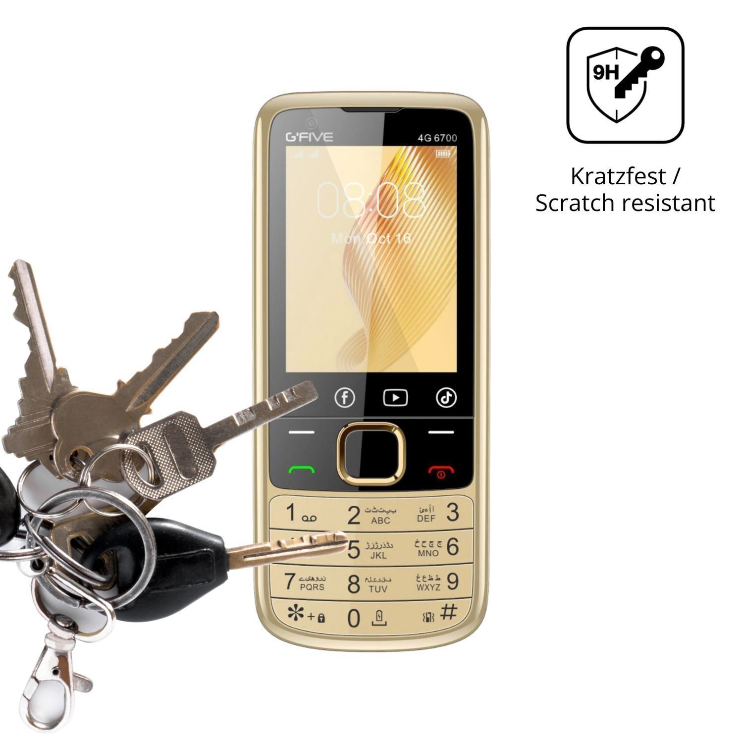 2x 9H Schutzfolie für GFive 4G 6700 Panzerfolie (3)