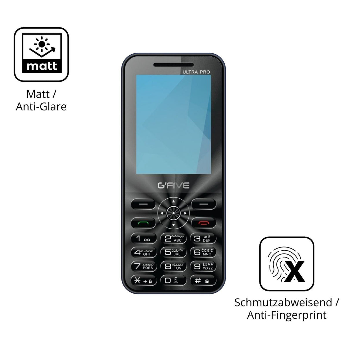 4x Schutzfolie matt für GFive Ultra Pro Display-Sc (5)