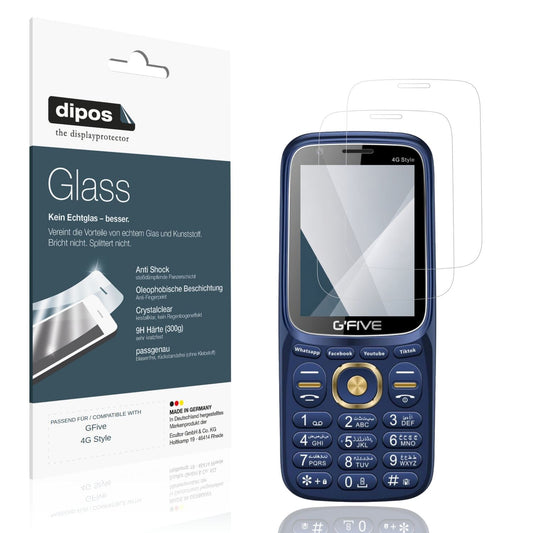 2x 9H Schutzfolie für GFive 4G Style Panzerfolie (1)