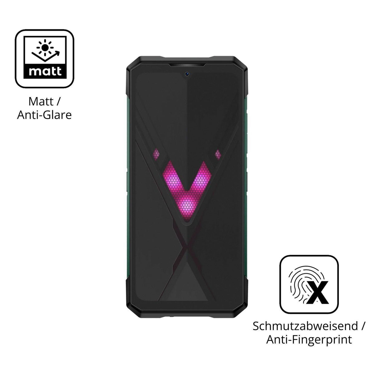 4x Schutzfolie matt für Doogee S200 Ultra Display- (5)