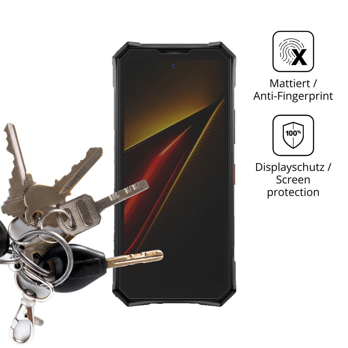 Blickschutzfolie für Doogee S300 Plus matt Schutzf (3)