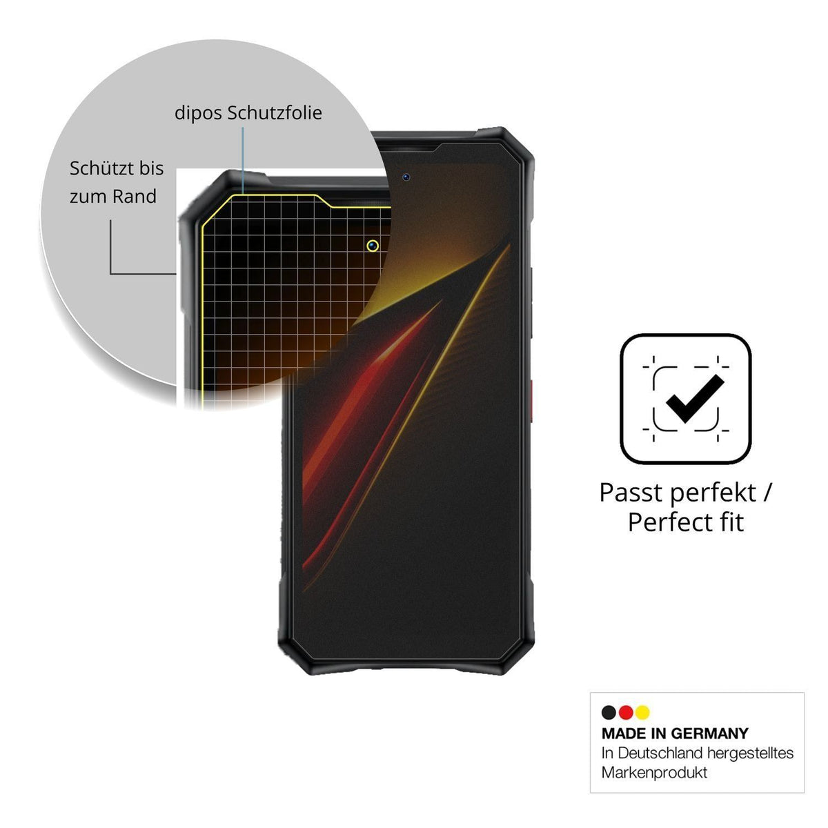 Blickschutzfolie für Doogee S300 Plus matt Schutzf (4)