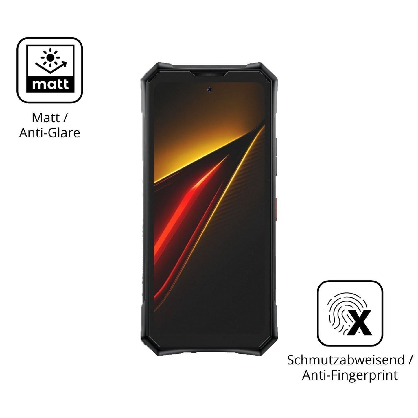 2x 9H Schutzfolie matt für Doogee S300 Plus Panzer (5)