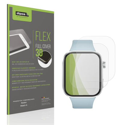 2x Full Cover Schutzfolie matt für Redmi Watch 6 (1)