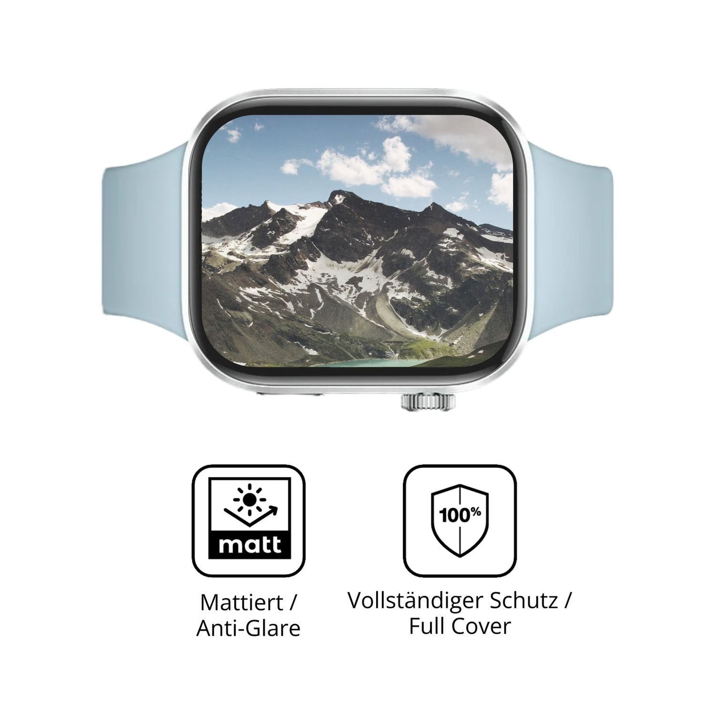 2x Full Cover Schutzfolie matt für Redmi Watch 6 (5)