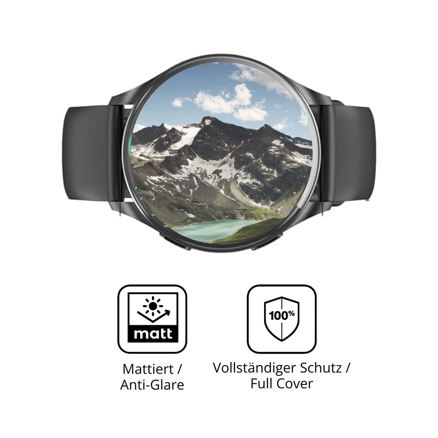 2x Full Cover Schutzfolie matt für Blackview W40 (5)