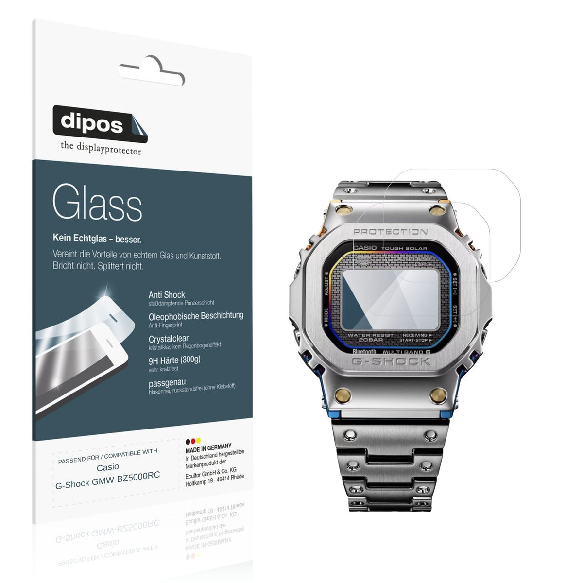 2x 9H Schutzfolie für Casio G-Shock GMW-BZ5000RC P (1)