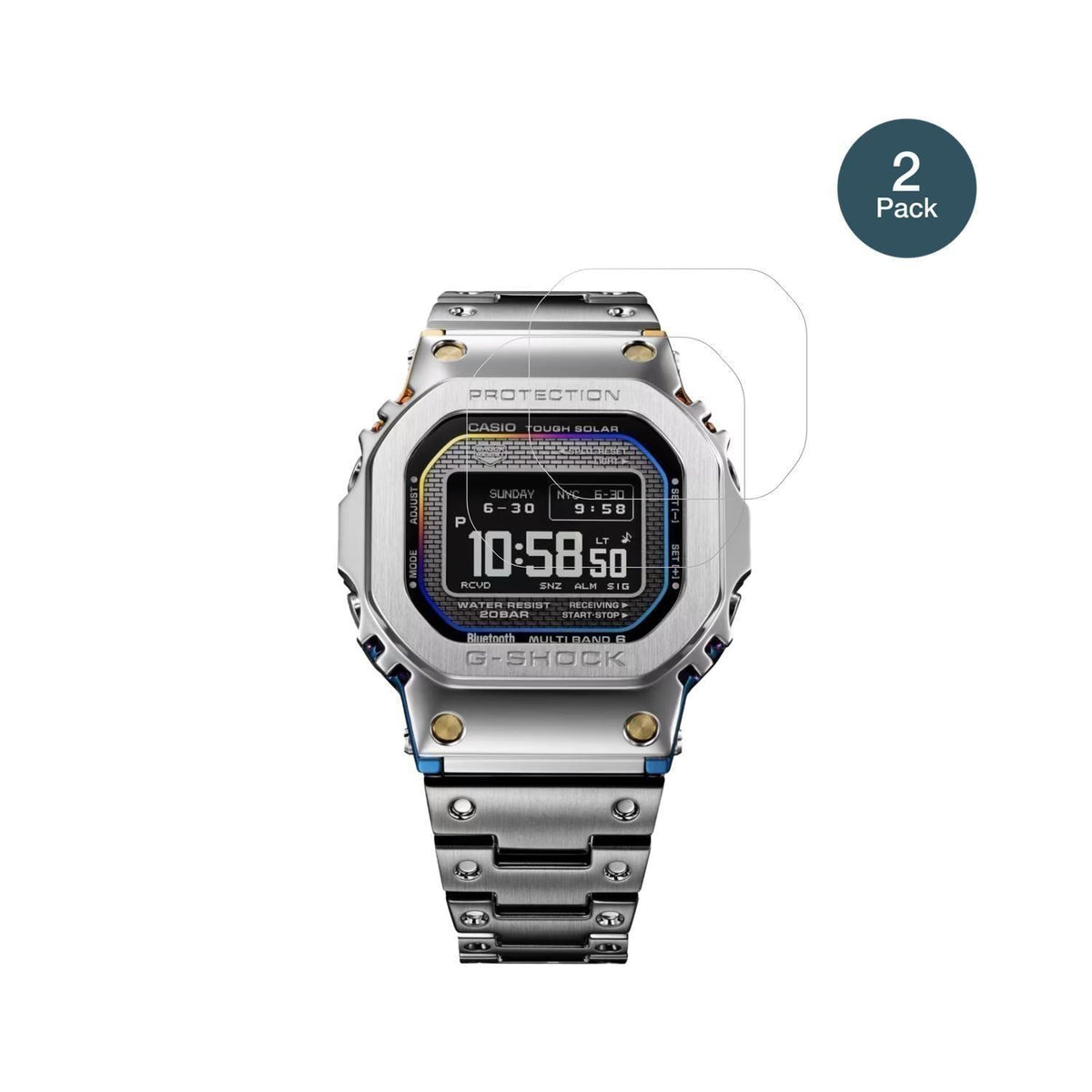 2x 9H Schutzfolie für Casio G-Shock GMW-BZ5000RC P (2)