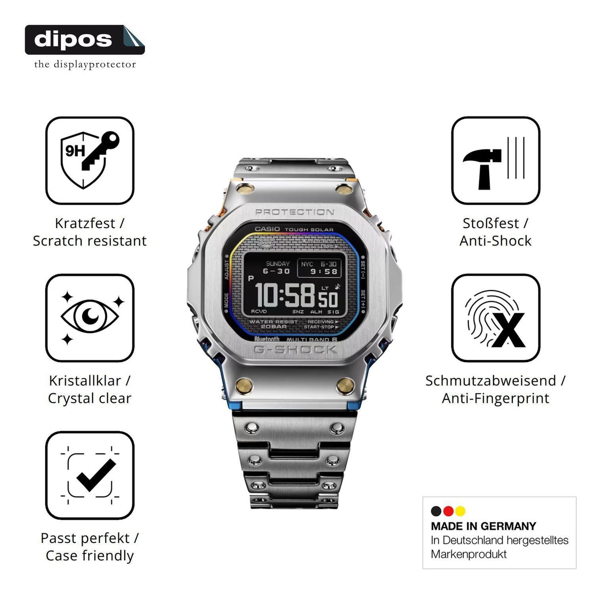 2x 9H Schutzfolie für Casio G-Shock GMW-BZ5000RC P (7)