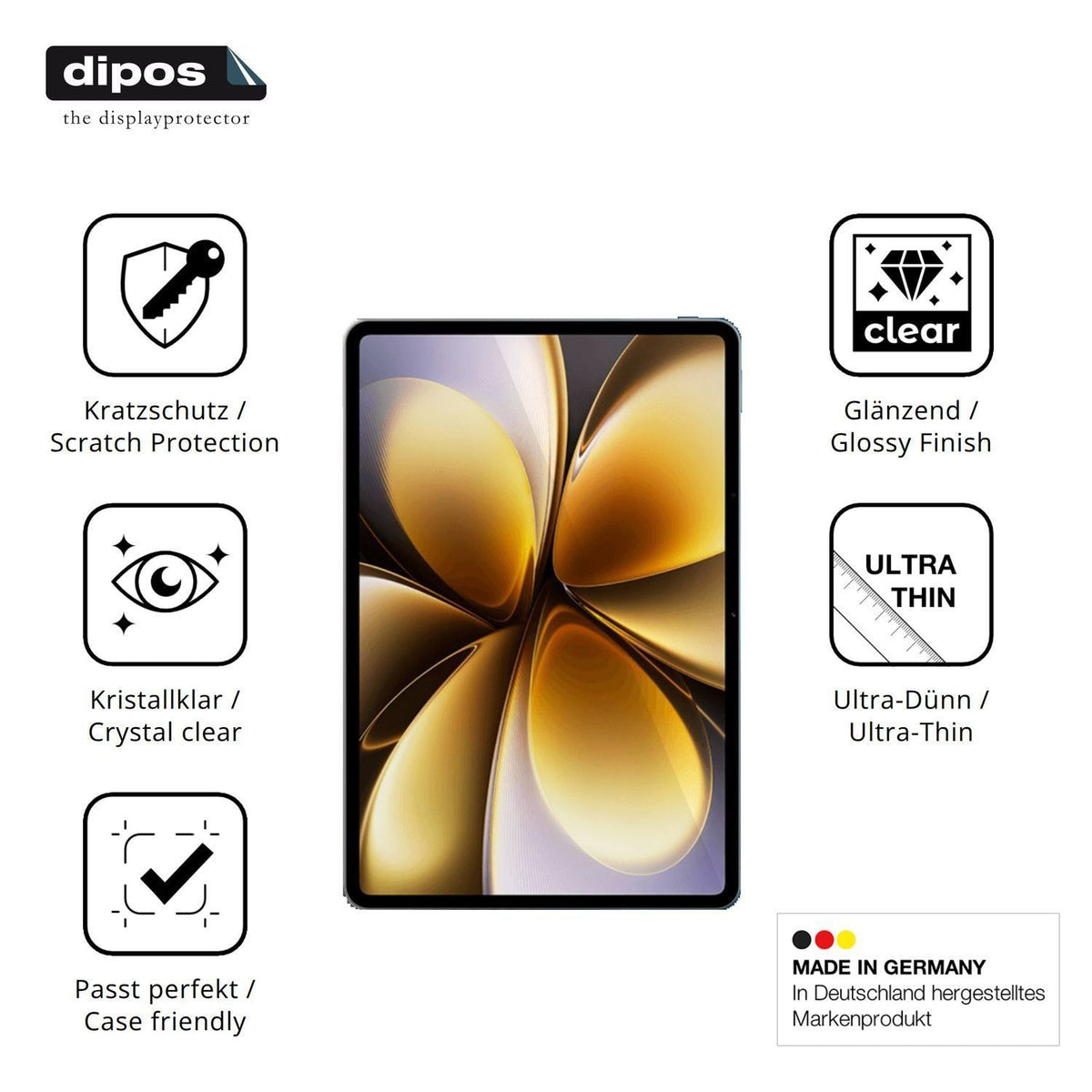 2x Schutzfolie klar für Vivo iQOO Pad6 Pro Display (7)
