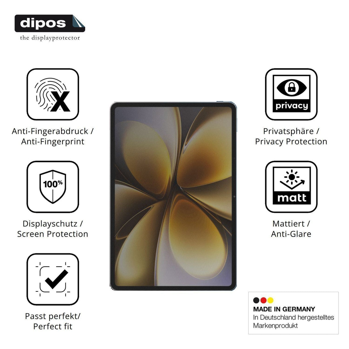 Blickschutzfolie für Vivo iQOO Pad6 Pro matt Schut (5)