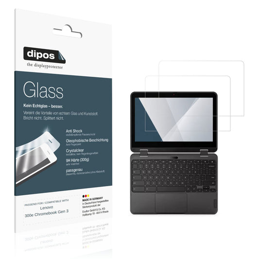 2x 9H Schutzfolie für Lenovo 300e Chromebook Gen 3 (1)