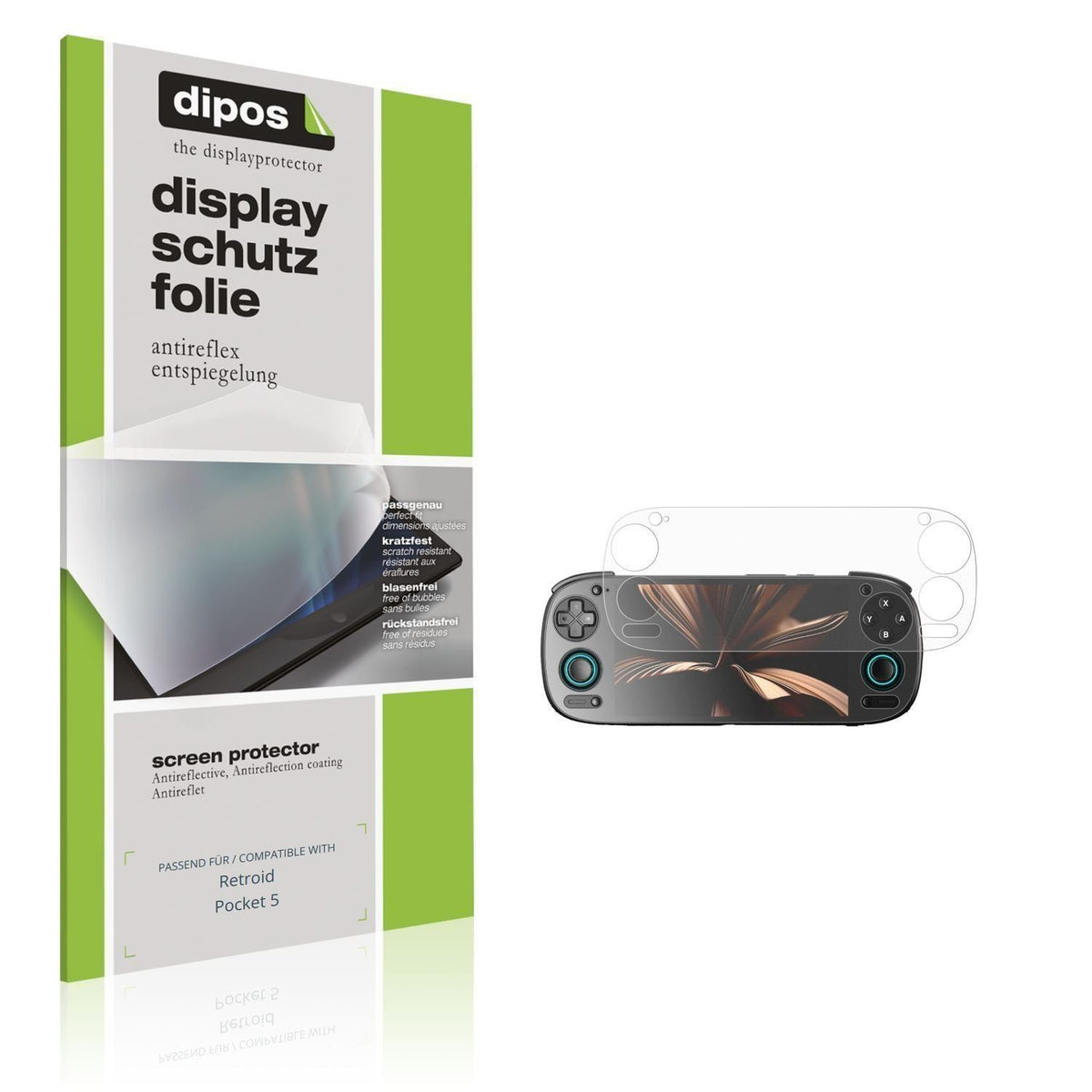 2x Schutzfolie matt für Retroid Pocket 5 Display-S (1)