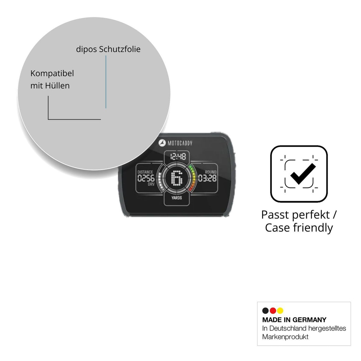 2x Schutzfolie klar für Motocaddy NEW M1 DHC 2026  (6)