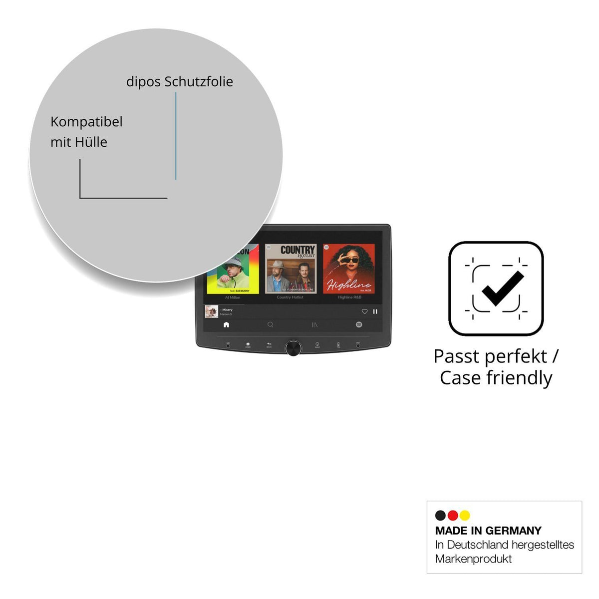 2x Schutzfolie matt für Eonon UX6SK2-PLUS Display- (6)
