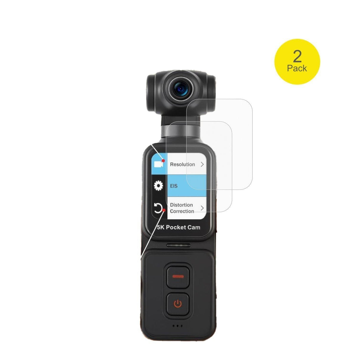 2x Full Cover Schutzfolie matt für ydi POCKETCAM P (2)