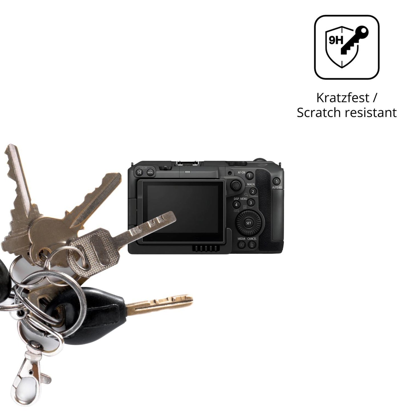 2x 9H Schutzfolie für Canon EOS C50 Panzerfolie (3)