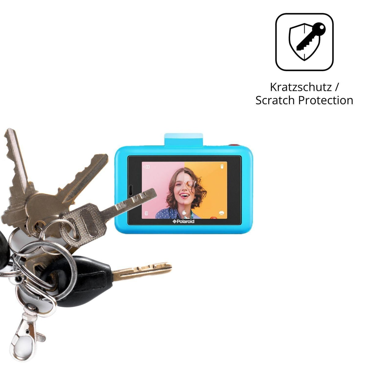 4x Schutzfolie matt für Polaroid Snap Touch 2.0 Di (4)