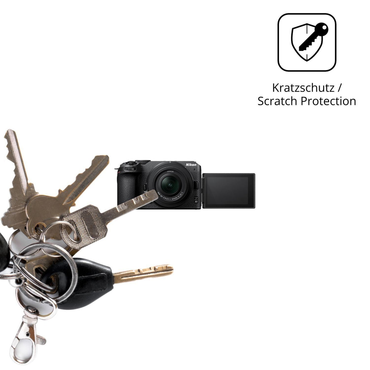 4x Schutzfolie klar für Nikon Z30 Display-Schutzfo (4)