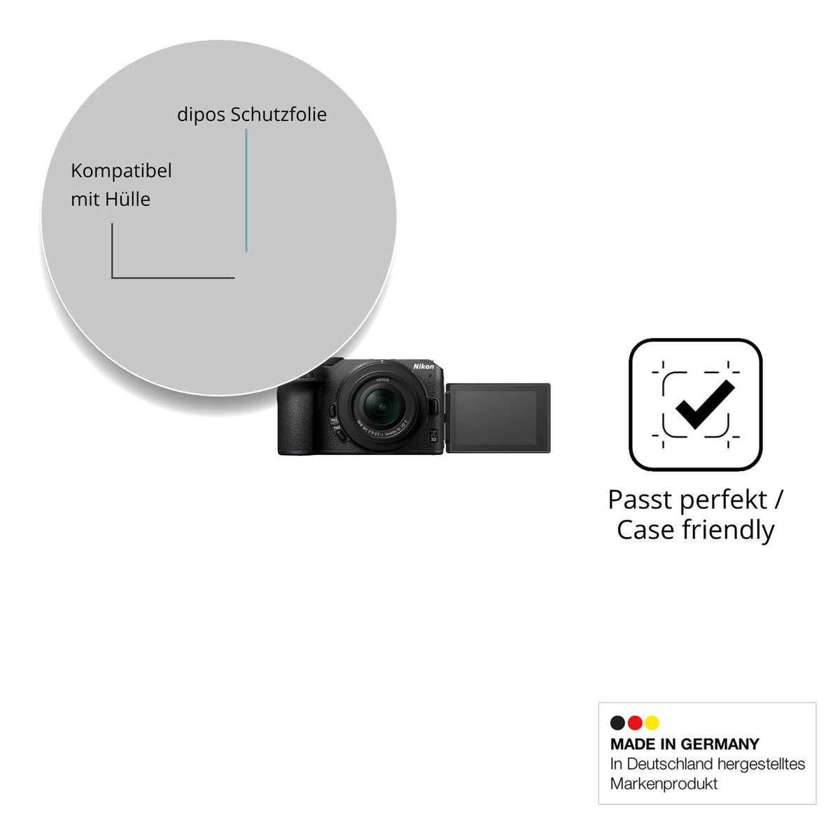4x Schutzfolie matt für Nikon Z30 Display-Schutzfo (6)