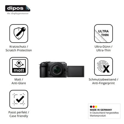 4x Schutzfolie matt für Nikon Z30 Display-Schutzfo (7)
