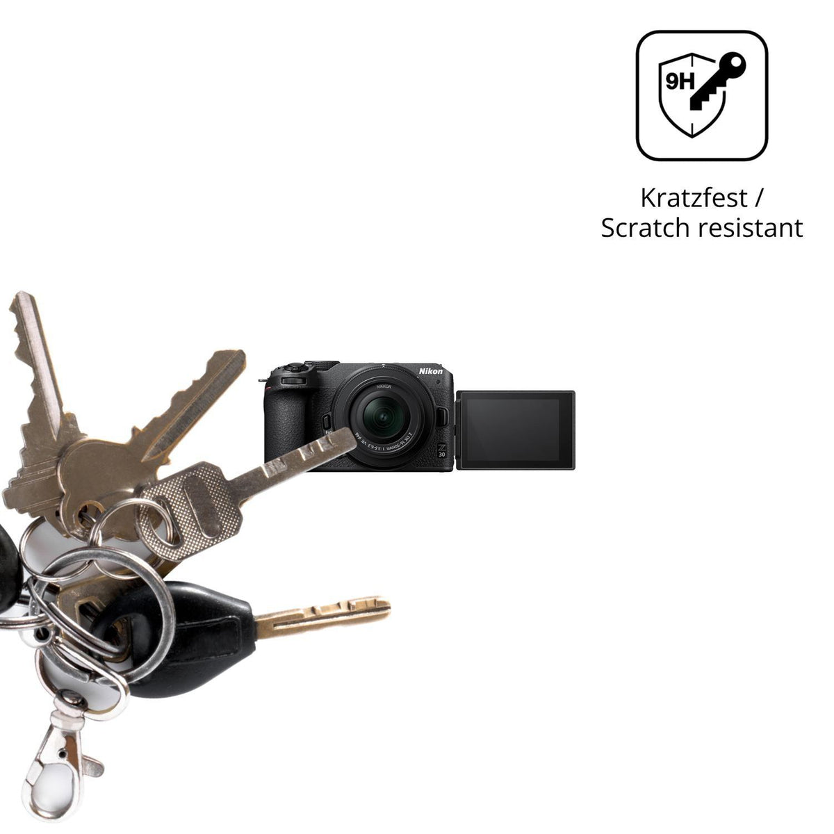 2x 9H Schutzfolie für Nikon Z30 Panzerfolie (3)