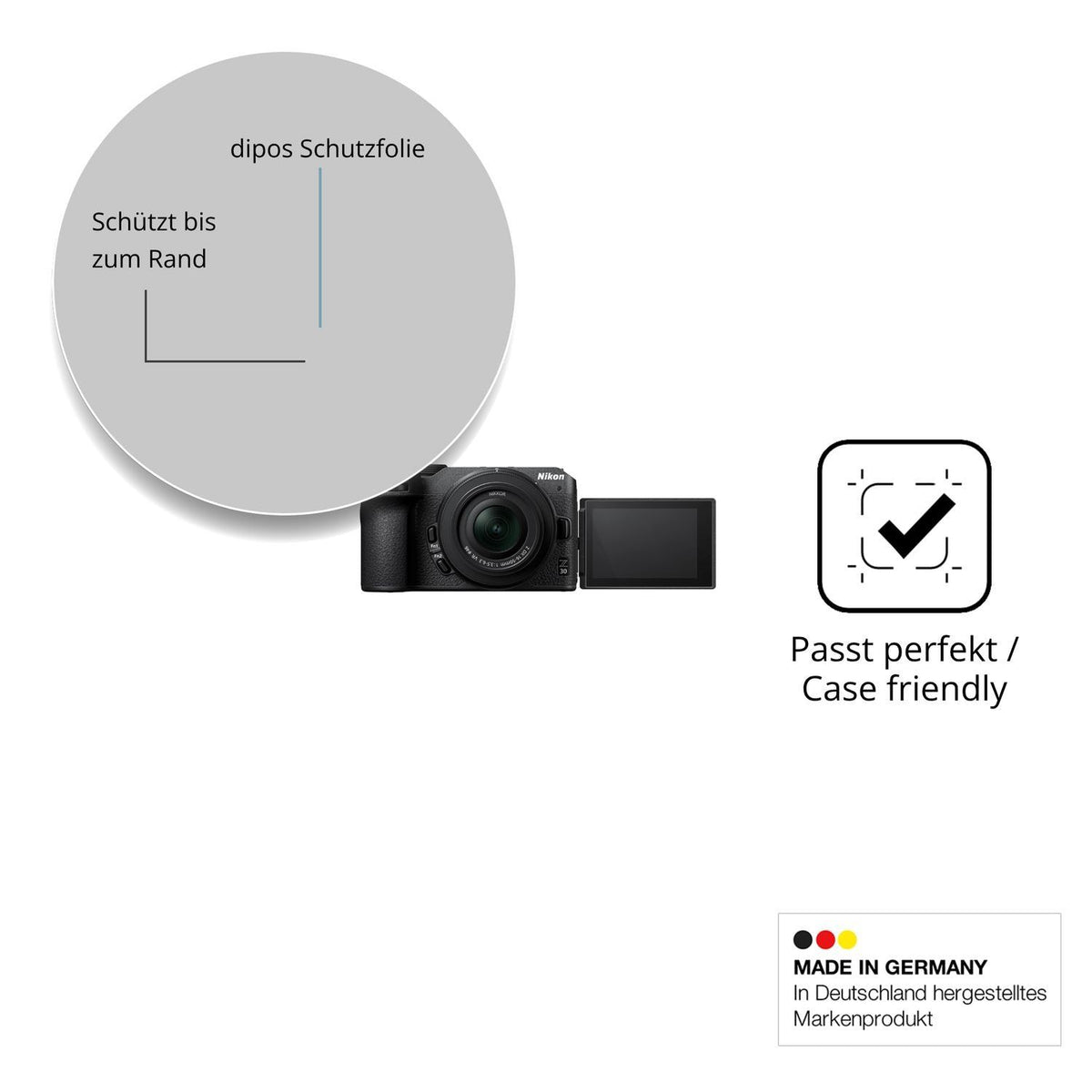 2x 9H Schutzfolie für Nikon Z30 Panzerfolie (6)
