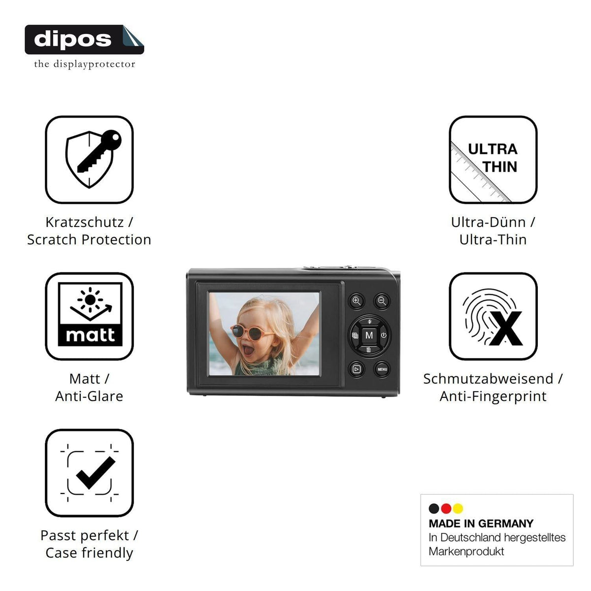 4x Schutzfolie matt für LAMA LM220 Display-Schutzf (7)