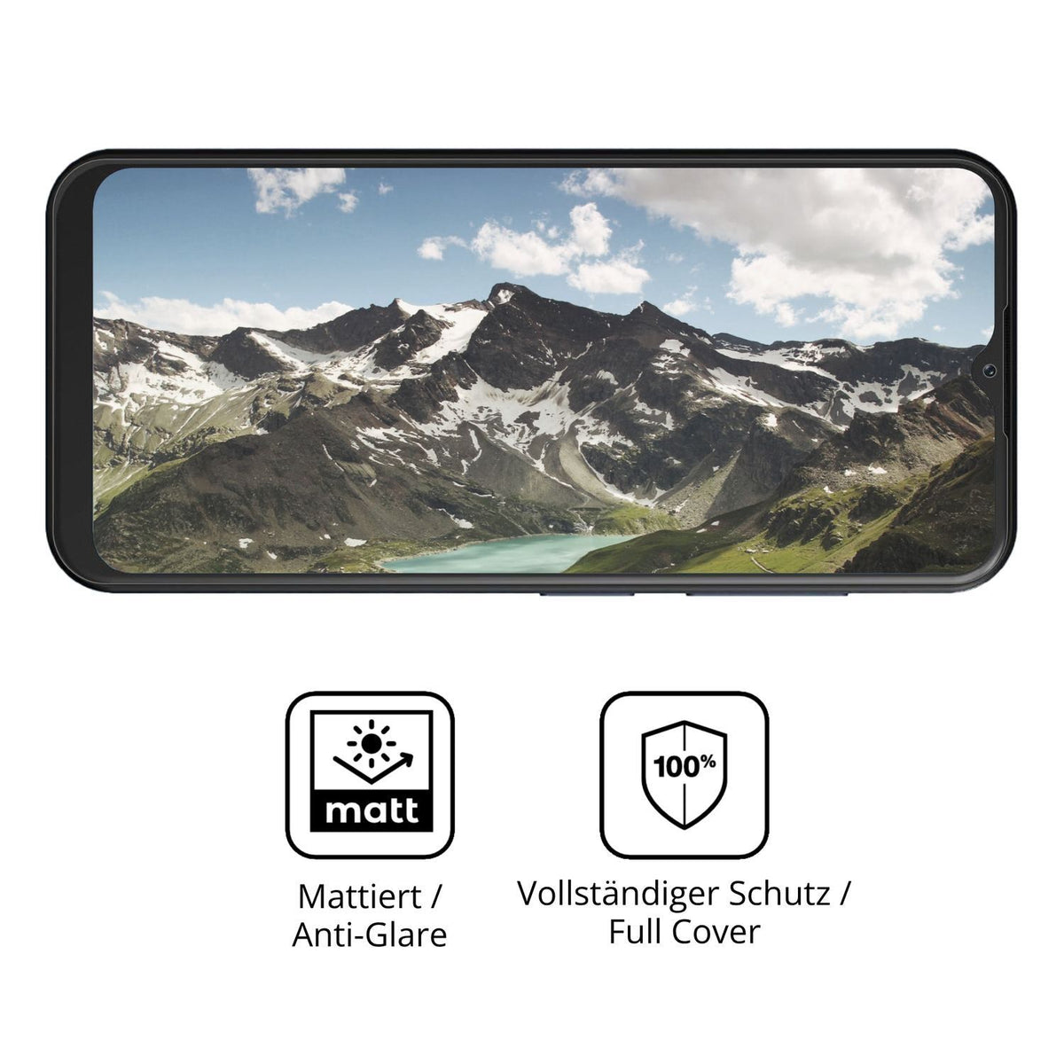 2x Full Cover Schutzfolie matt für uleway T6501 (5)